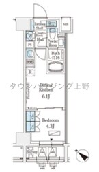 ベルファース人形町の物件間取画像